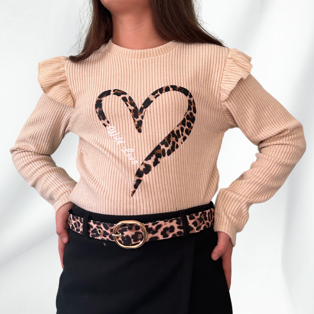 Tee-Shirt épais Wild Love - 50 %