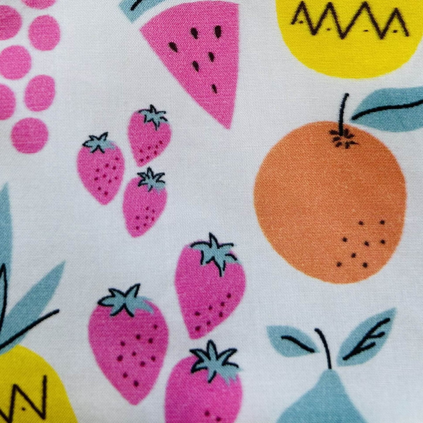 Robe à bretelles imprimé fruits
