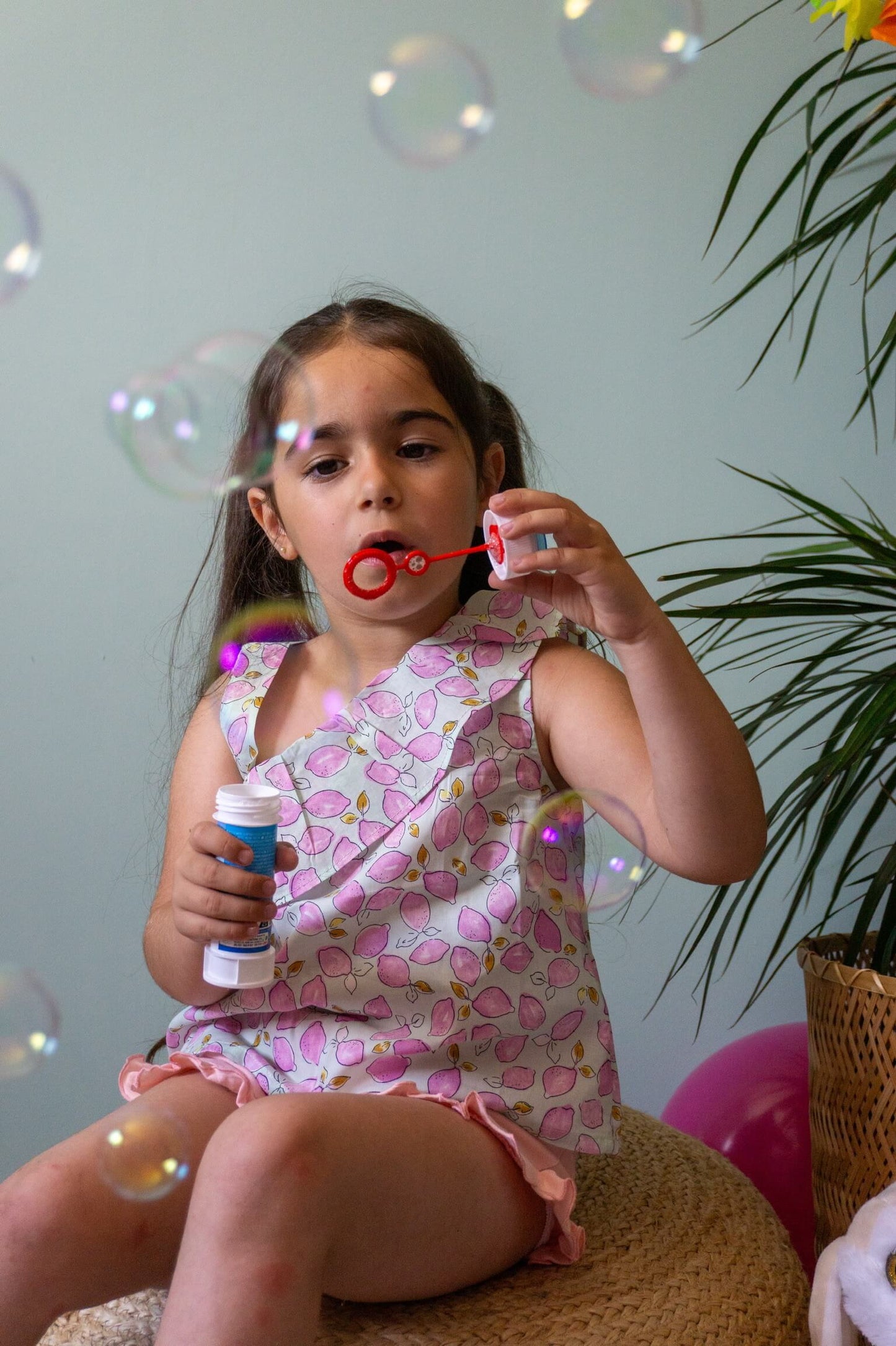 Blouse à volant citron