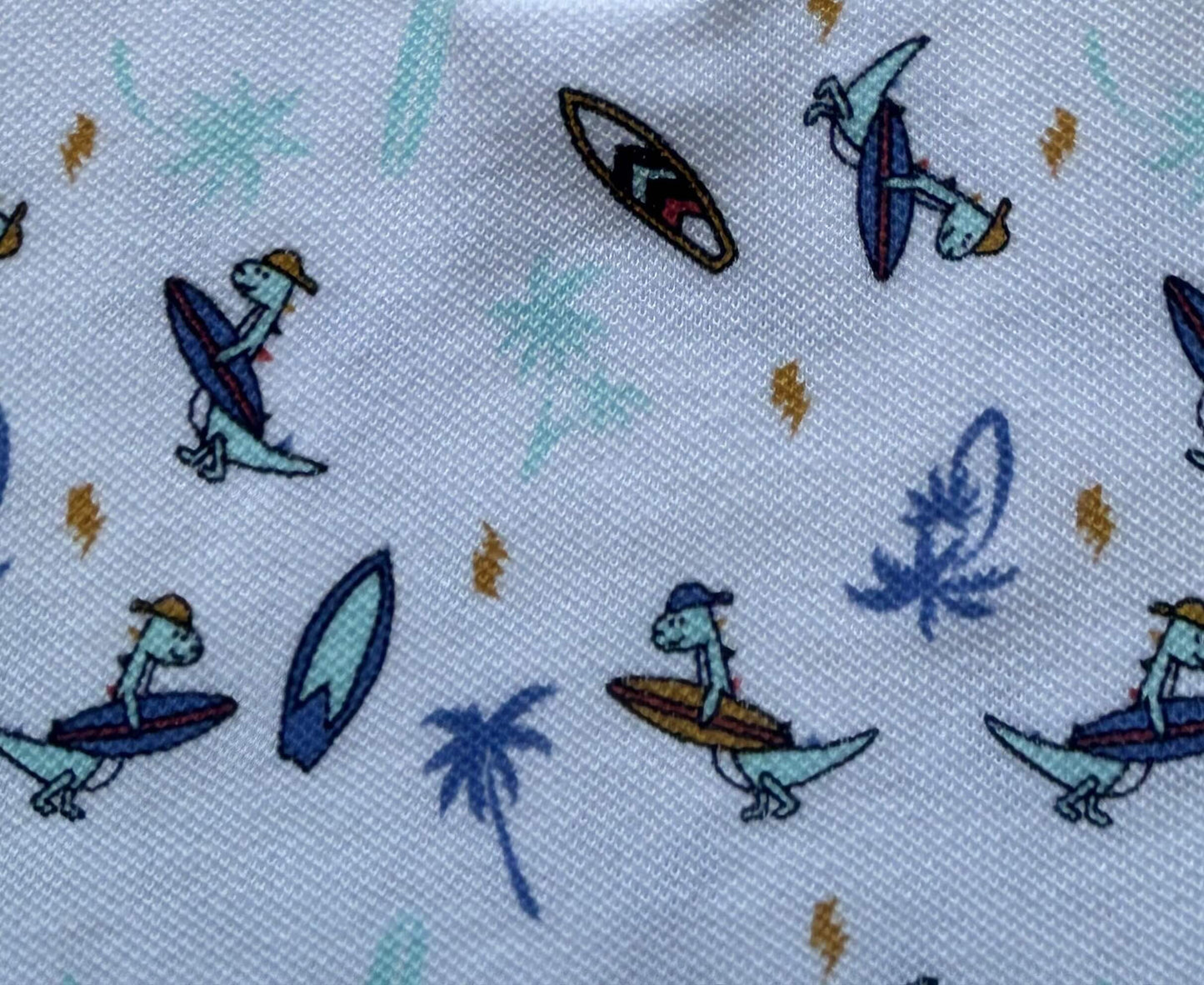 Polo imprimée surf - dinosaure