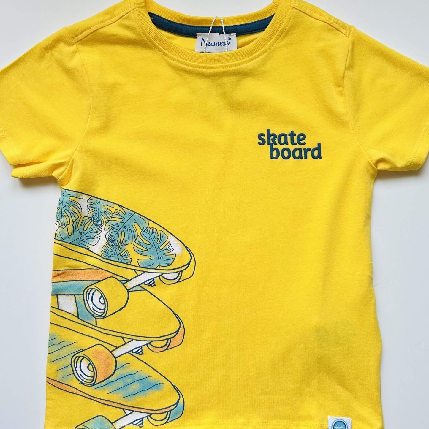 Tee-shirt skateboard jaune