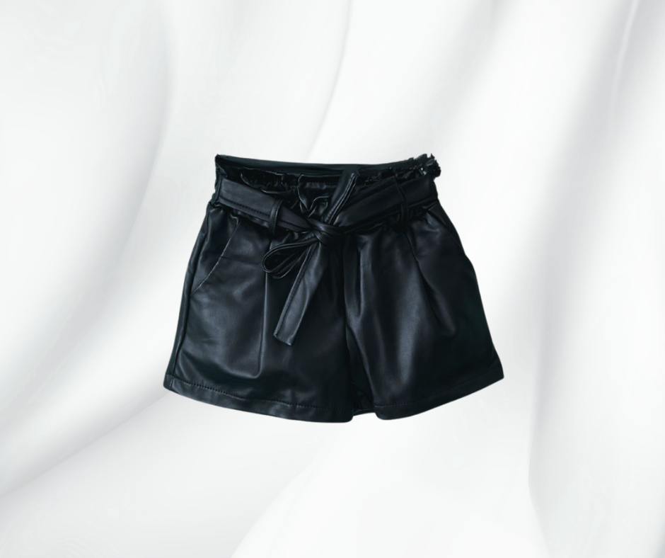 Short Similicuir noir - 40 %