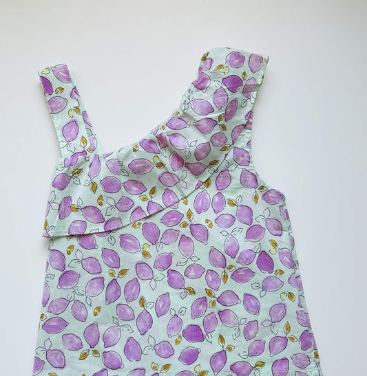 Blouse à volant citron