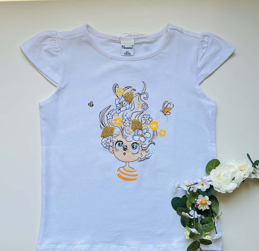 Tee-shirt poupée pailleté