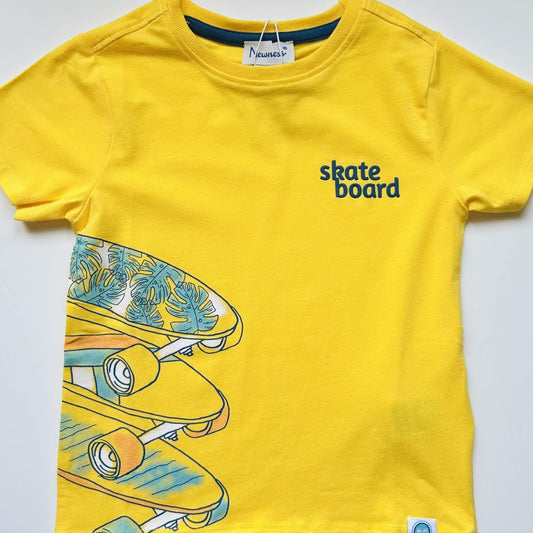 Tee-shirt skateboard jaune