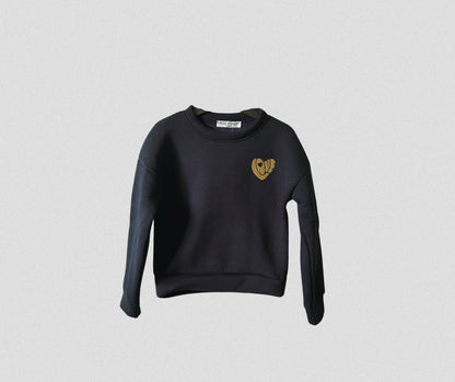 Sweat love épais bleu marine - 20 %